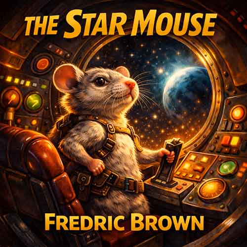 Cover artwork for The Star Mouse: a mouse at a spacecraft control panel